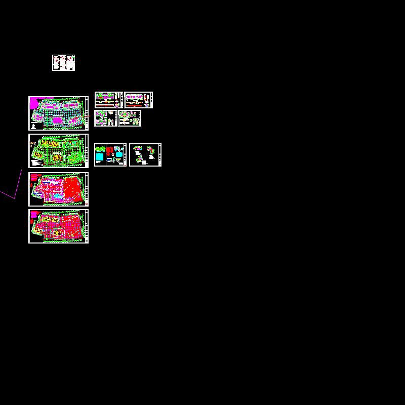 框架地下室结构CAD施工大样图(dwg)(甲级桩基础)