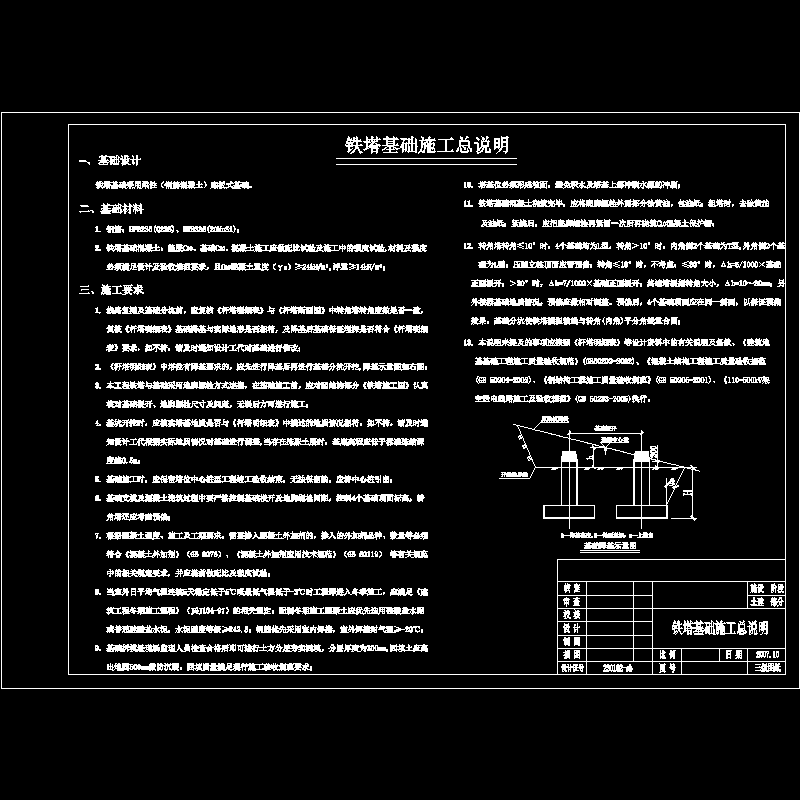 铁塔基础施工 - 1