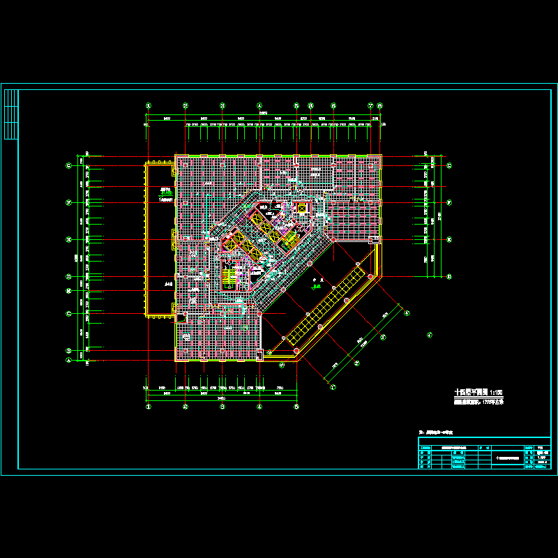 14层照明平面图纸(F10电CAD施工图纸—照明)(dwg)