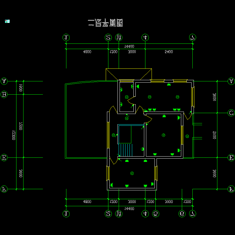 值班室强电CAD图纸(dwg)