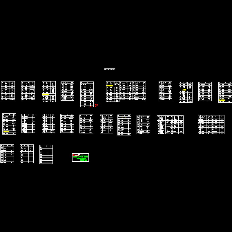 弱电工程CAD图纸标CAD图纸库(dwg)