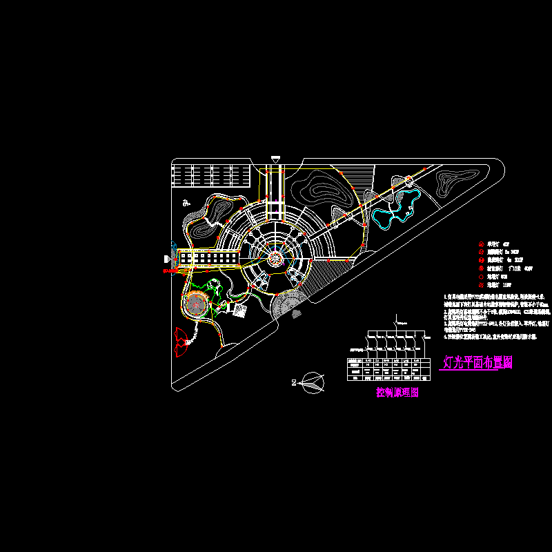 灯光平面布置CAD图纸(dwg)