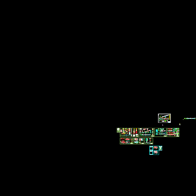 输送廊道CAD施工图纸(平面布置图)(dwg)