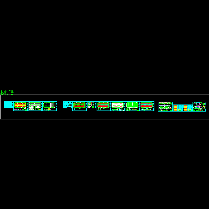 51mx133m厂房结构设计CAD施工图纸(dwg)(7度抗震)(丙级独立基础)