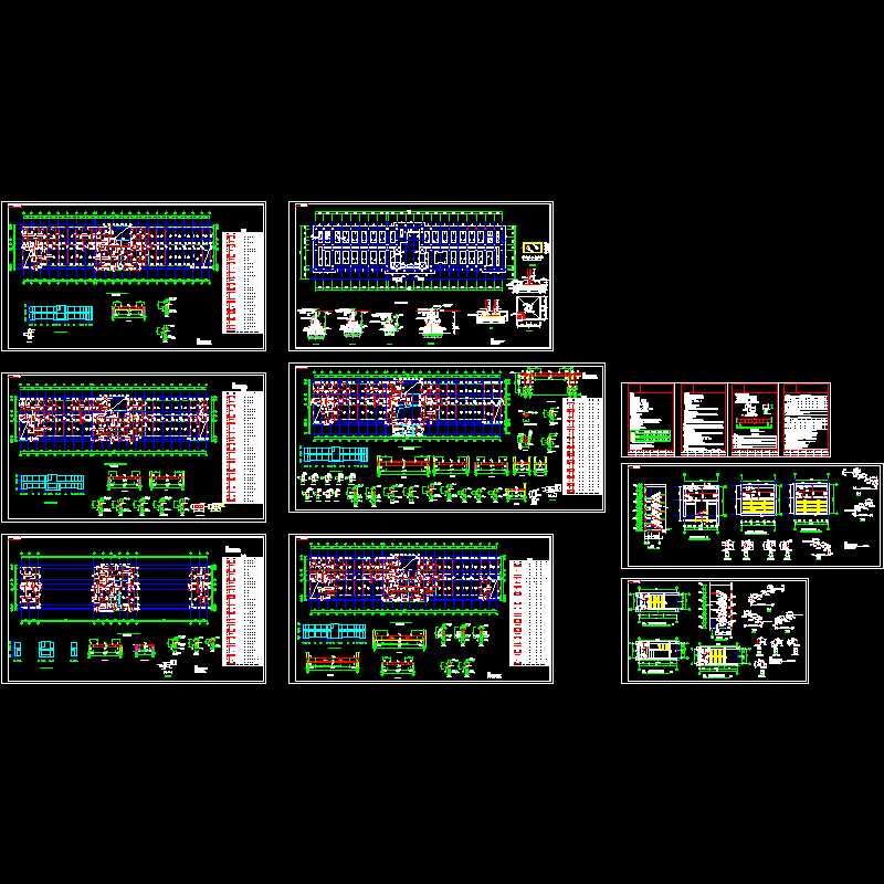 5层砌体结构办公楼结构CAD施工图纸(dwg)(7度抗震)(丙级条形基础)