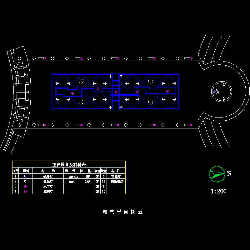 [CAD图]电气平面五(dwg)