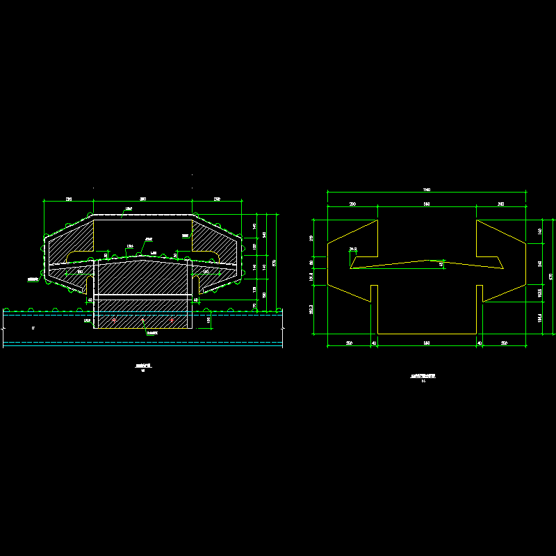 600型采光气楼节点构造CAD详图纸(dwg)