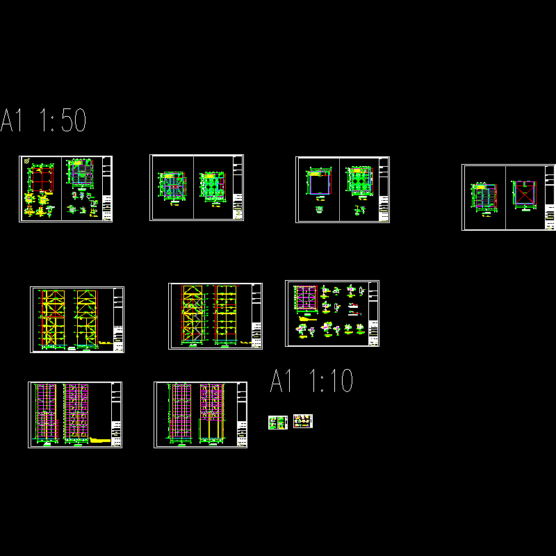 钢结构工程CAD图纸(dwg)