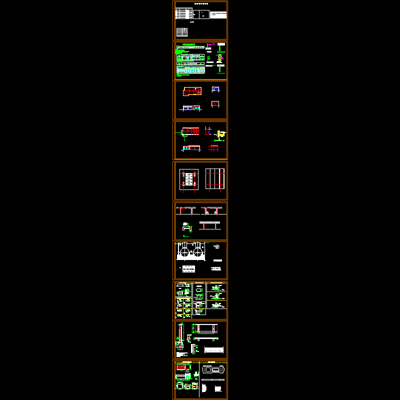 中石化加油站建筑施工CAD大样图(dwg)