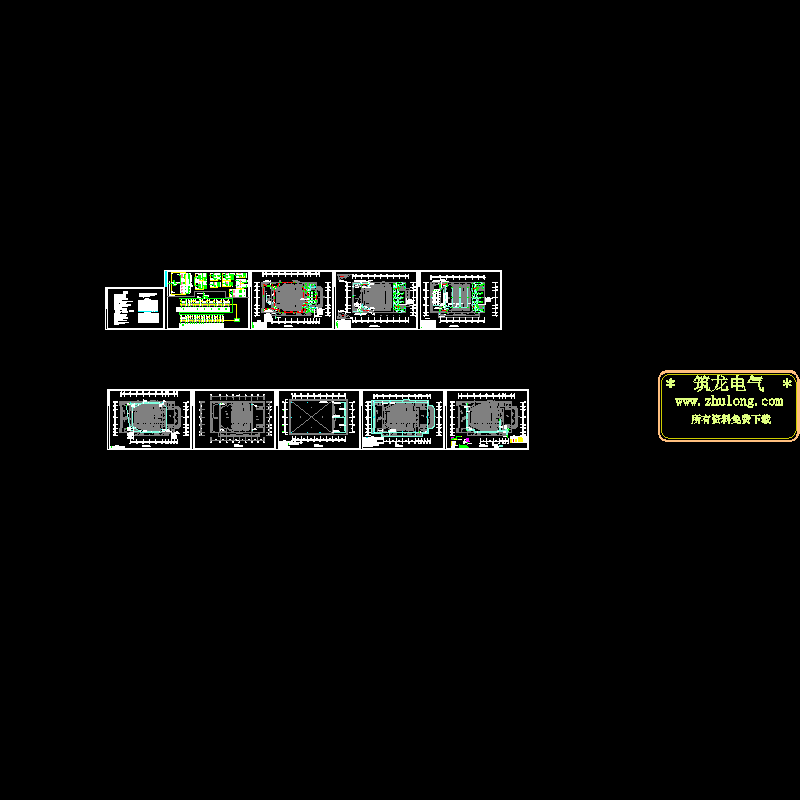3层礼堂电气CAD施工图纸(防雷与接地)(TN-C-S)