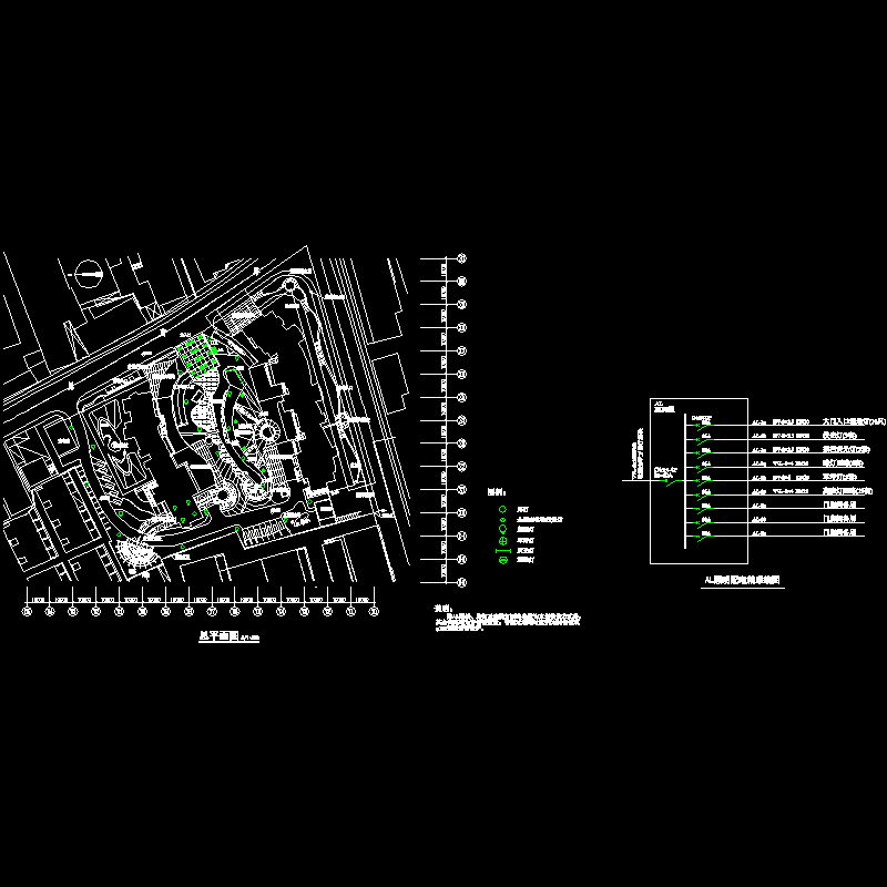 sinan照明平面CAD图纸(系统图)(dwg)