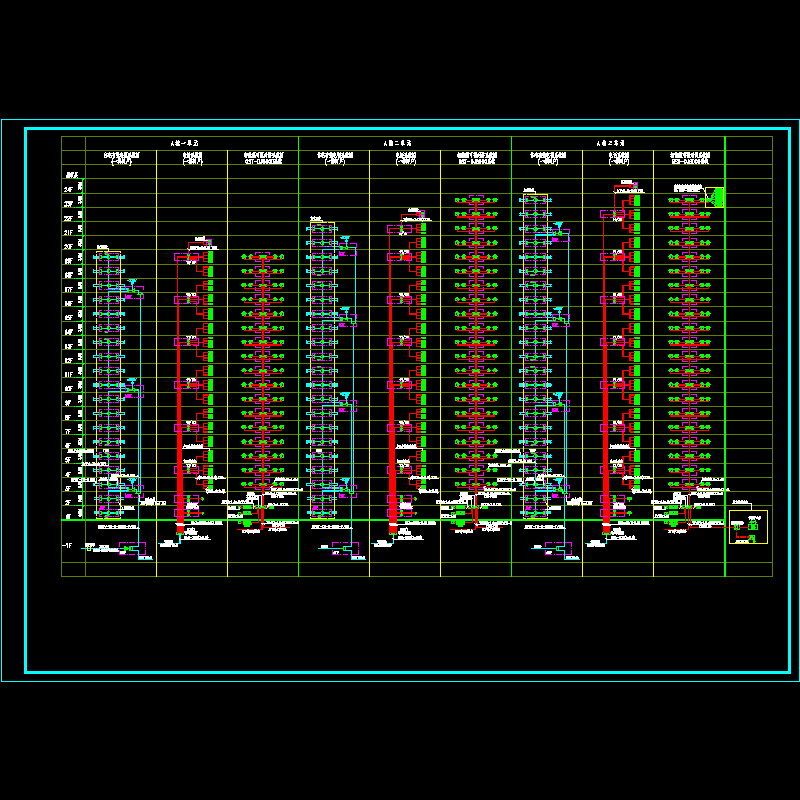 高层住宅弱电系统CAD图纸(dwg)