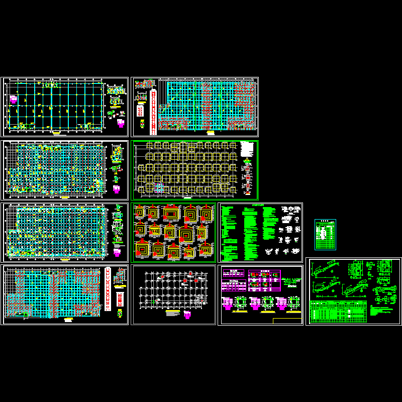 仓库结构CAD图纸(dwg)