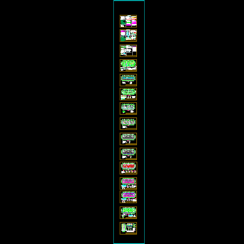 6层底框住宅结构CAD施工图纸(dwg)(6度抗震)(乙级独立基础)