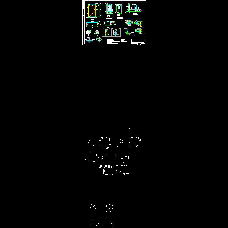 钢平台节点构造CAD详图纸(dwg)
