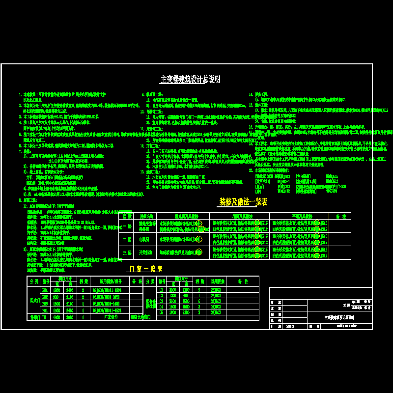 主变楼建筑设计总说明(竣).dwg
