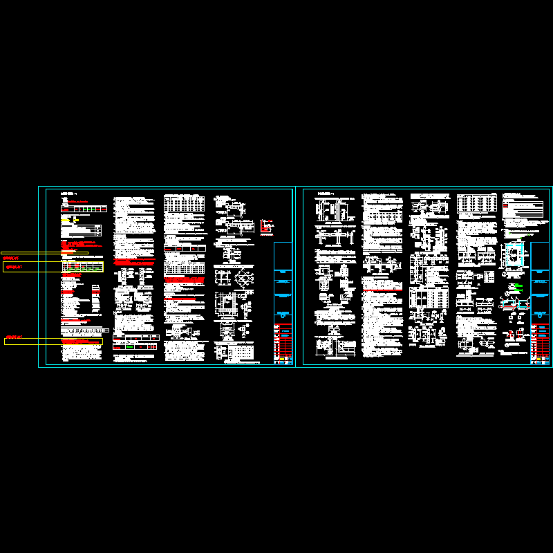 [CAD图]框架结构设计说明(dwg)(乙级独立基础)