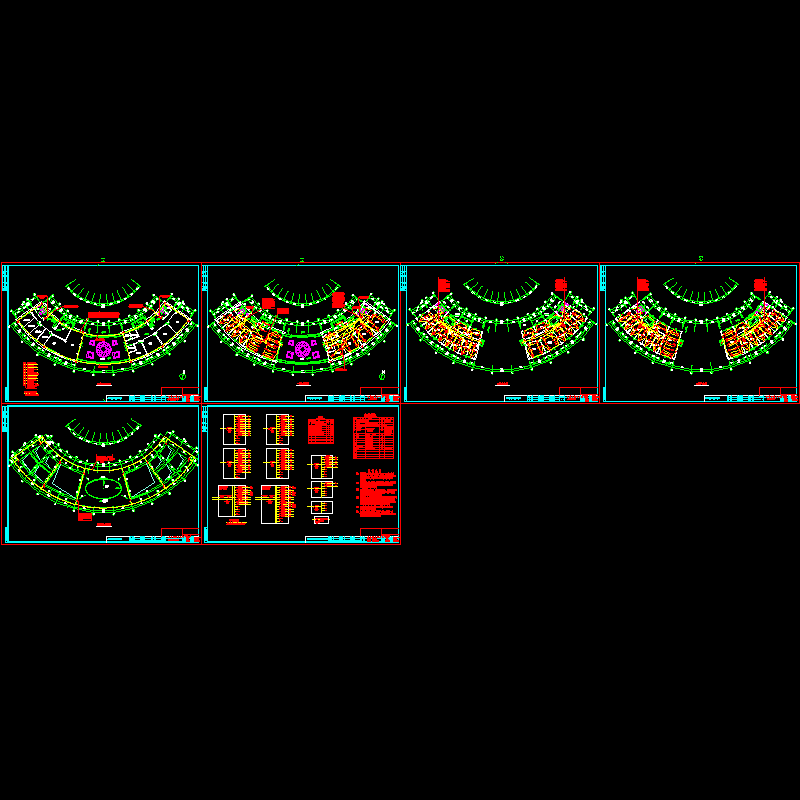 小区会所的电气CAD图纸(dwg)