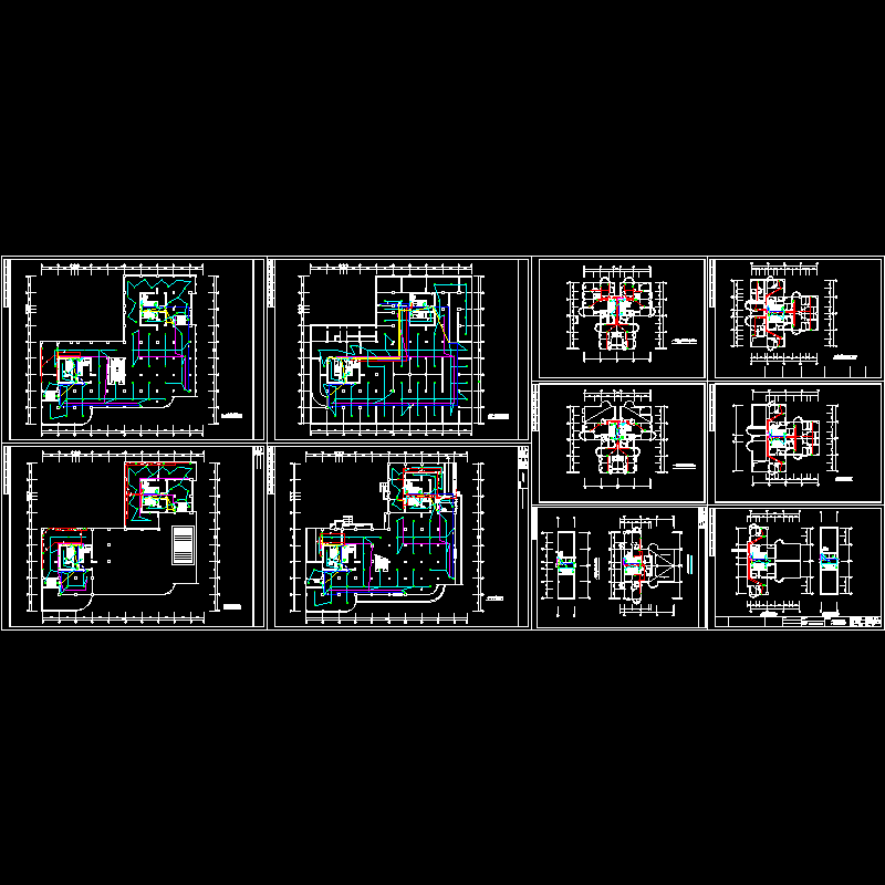 福海新城商住楼弱电CAD施工图纸(dwg)