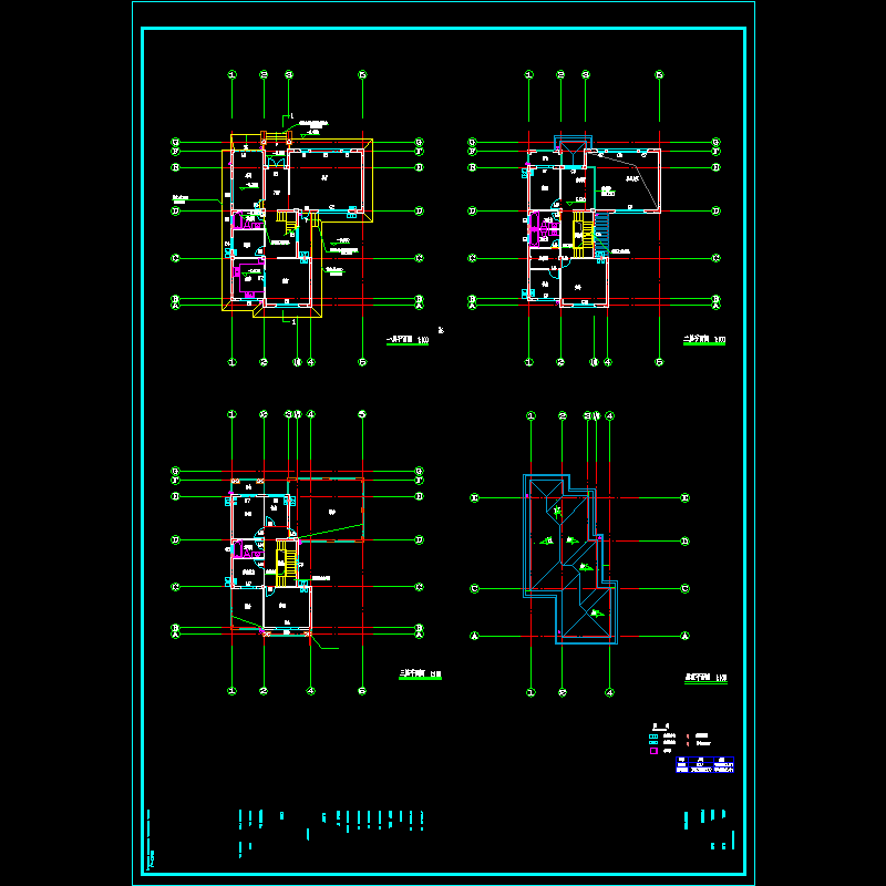 js-a4-04 各层平面图.dwg