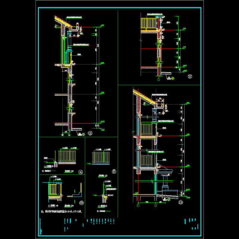 js-a4-06 墙身大样 栏杆大样.dwg