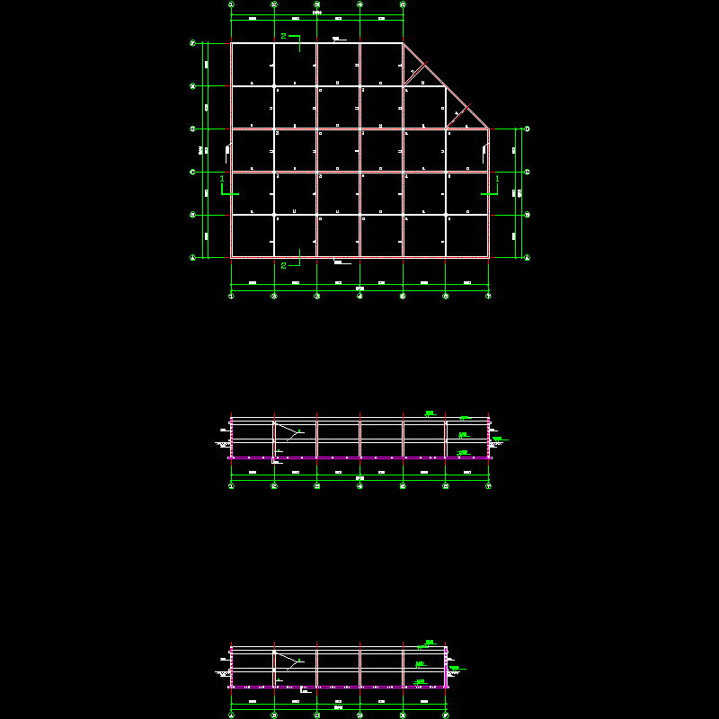 清水池结构设计CAD图纸(dwg)