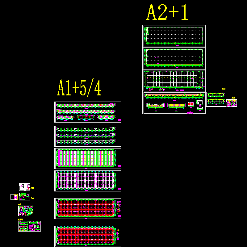 惠东市厂房结构设计CAD施工图纸(dwg)(7度抗震)(二级结构安全)