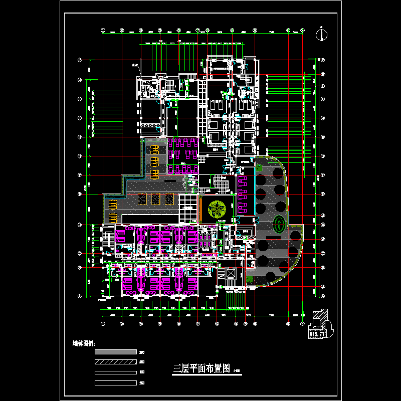 d座三层平面.dwg