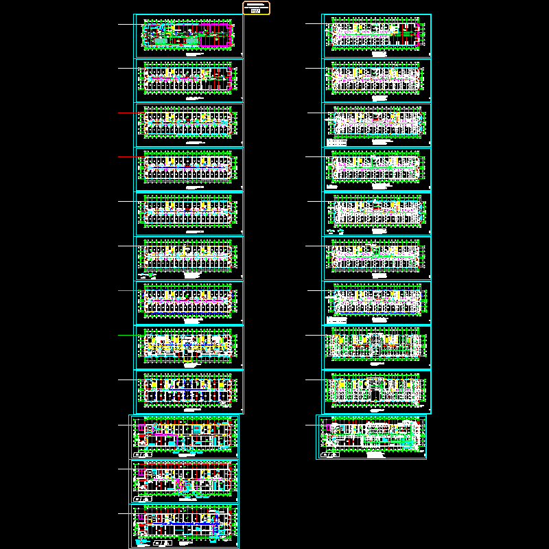 某30层酒店式公寓楼给排水施工图pm.dwg