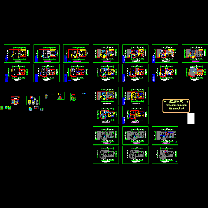 公寓照明CAD图纸(dwg)