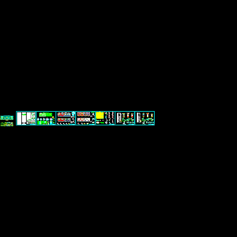 6层砌体住宅结构CAD施工大样图(dwg)(8度抗震)(丙级条形基础)