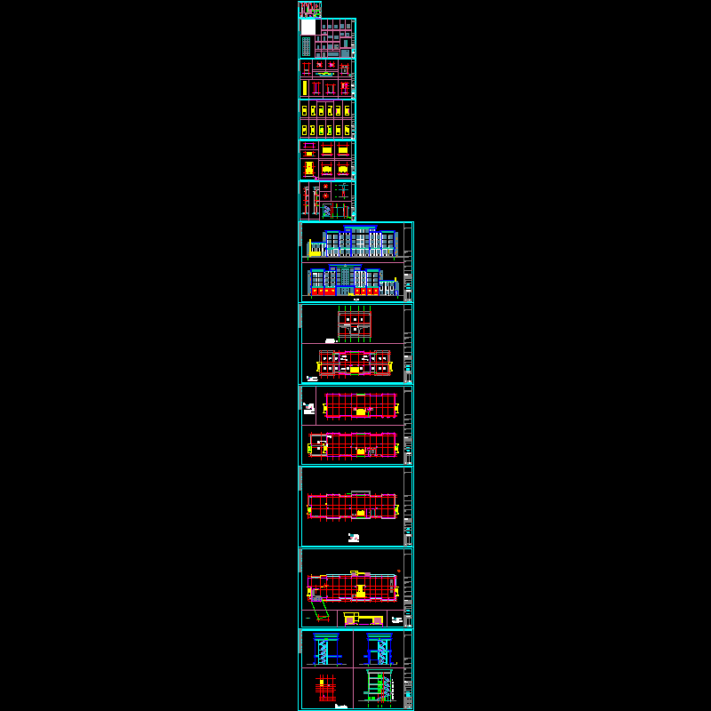 消防站图纸建筑 - 1