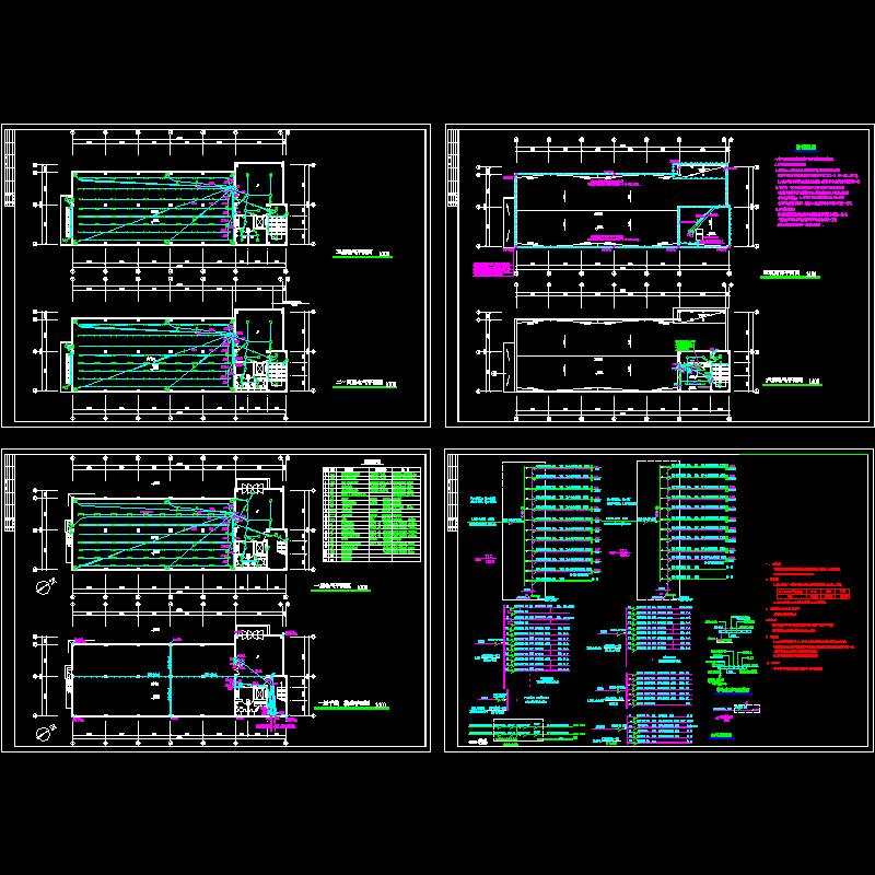 6层车间电气CAD施工图纸(dwg)