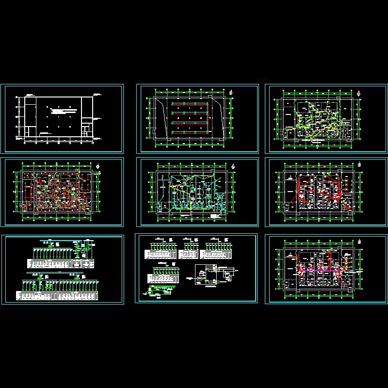 药厂电气全套CAD图纸(dwg)