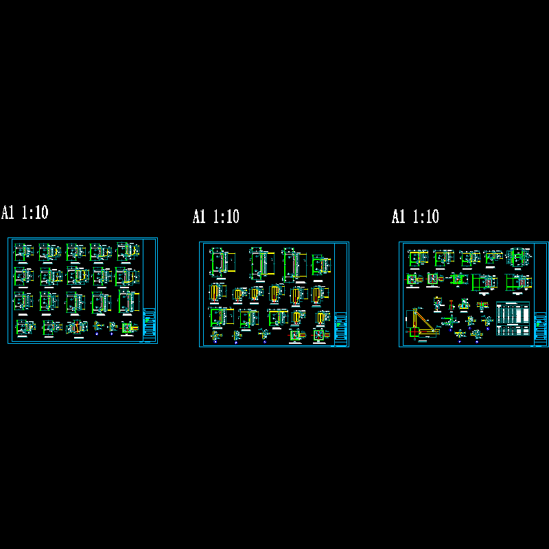 梁柱节点CAD详图纸(dwg)