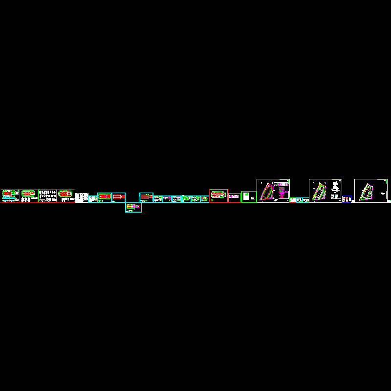 厂房结构设计CAD施工图纸(dwg)(7度抗震)(桩基础)(二级结构安全)