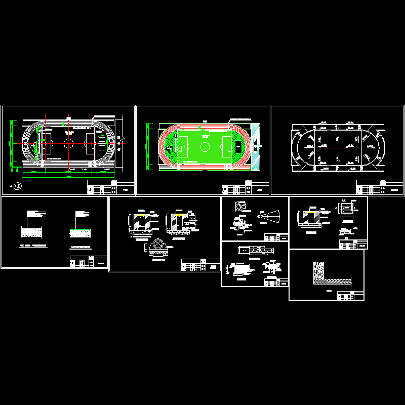 体育场节点CAD详大样图(dwg)