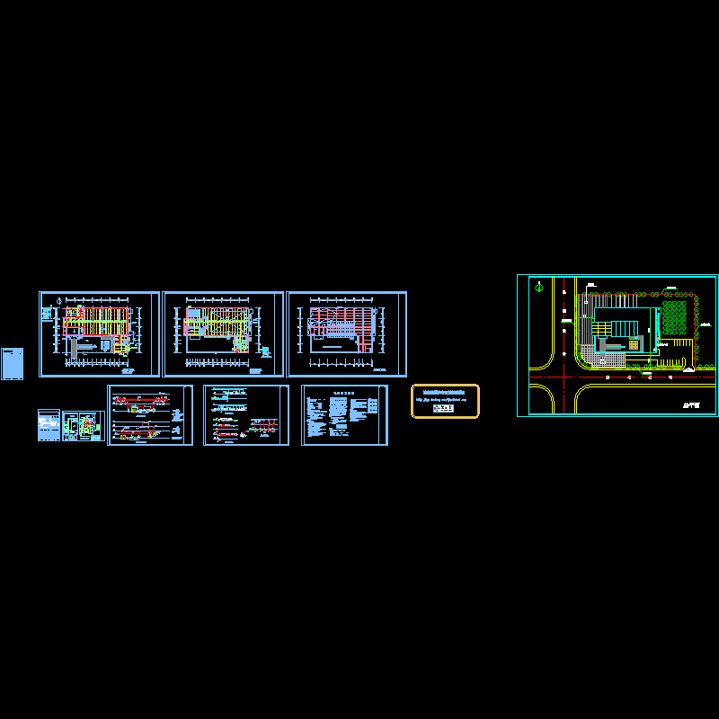城市城建展览馆给排水及消防全套CAD大样图(dwg)