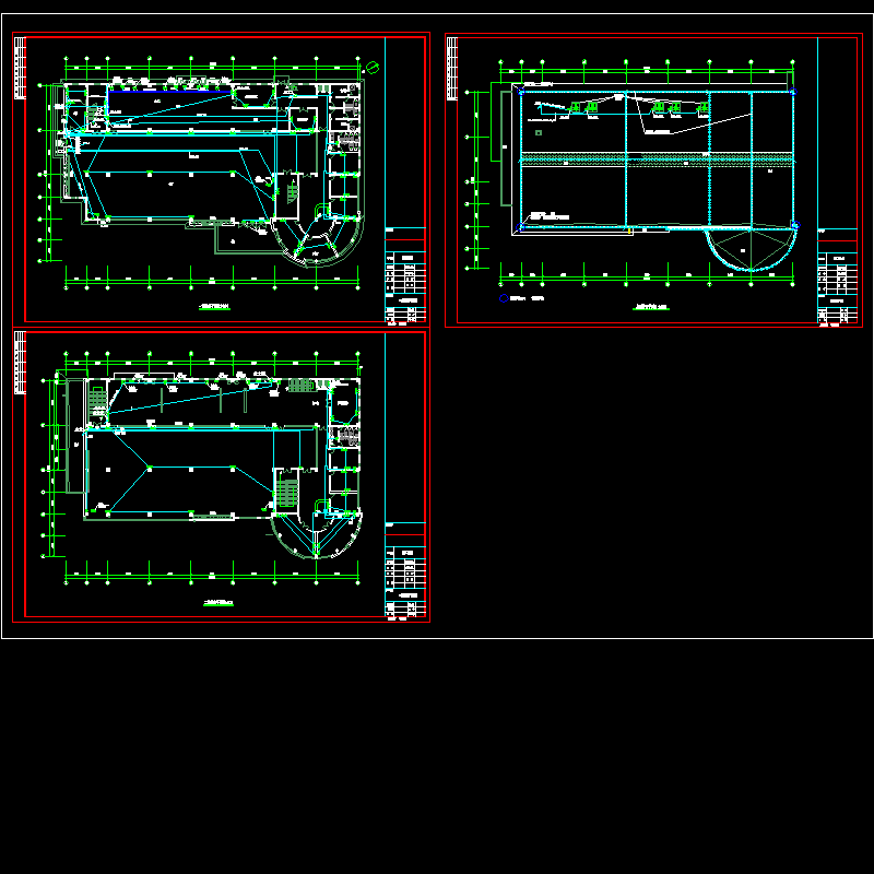 食堂强电平面CAD图纸(dwg)