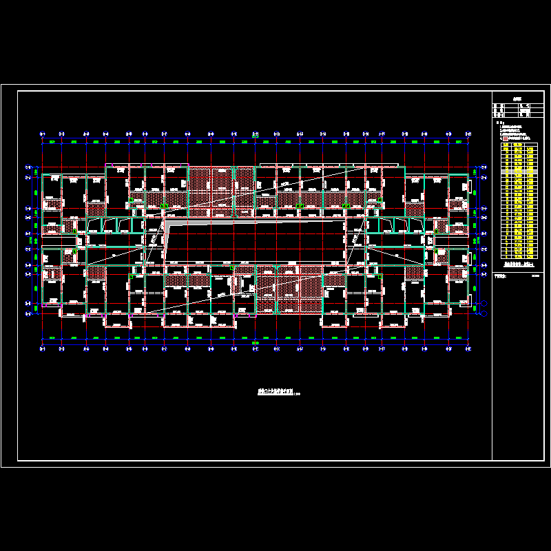 副楼二十六层结构平面图.dwg