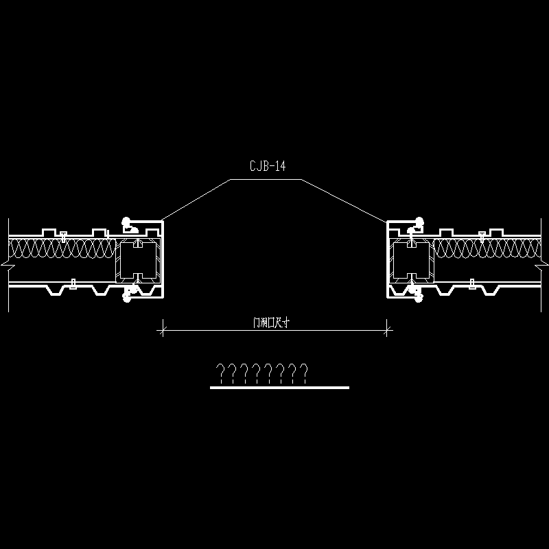 门左右口节点构造CAD详图纸(dwg)