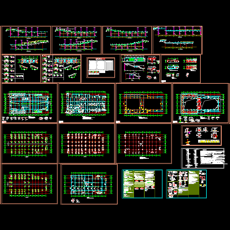 局部3层行政办公楼结构CAD施工图纸(dwg)(7度抗震)(丙级桩基础)