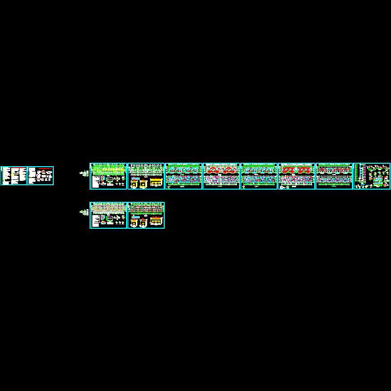 6层带闷顶住宅框架结构CAD施工图纸(dwg)(6度抗震)(丙级独立基础)