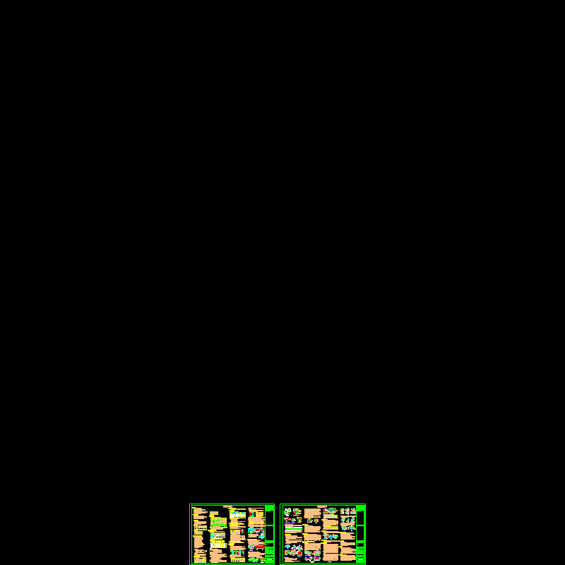 [CAD图]框架剪力墙住宅结构设计说明(停车库)(dwg)