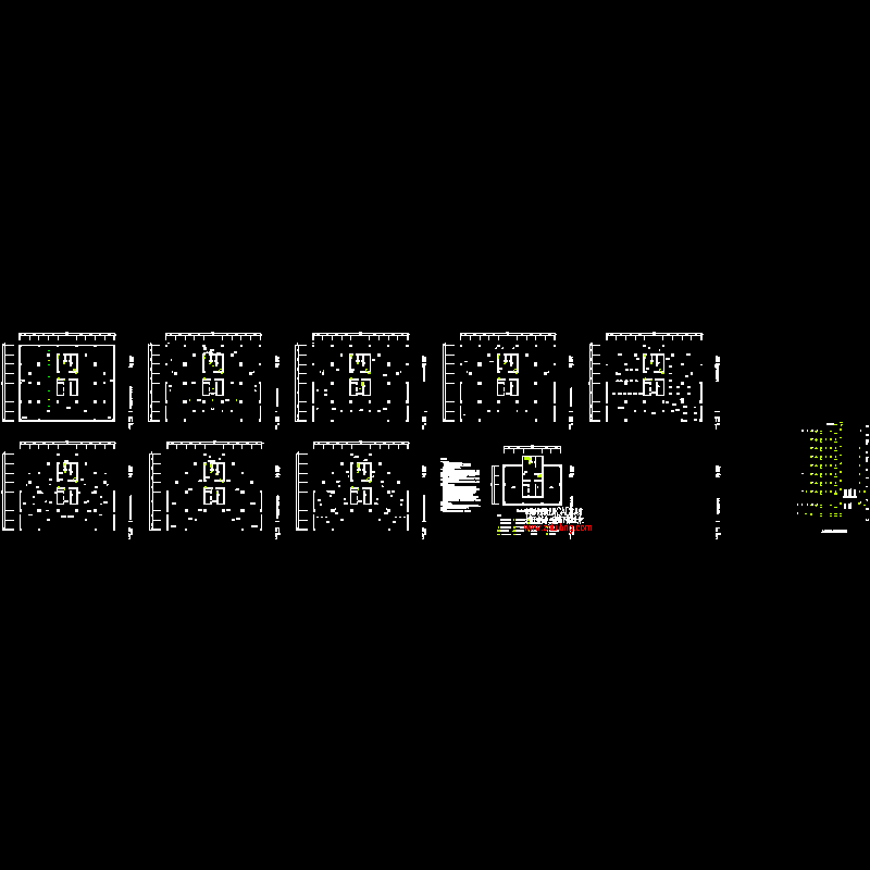 12层大厦消防报警系统CAD施工图纸(dwg)