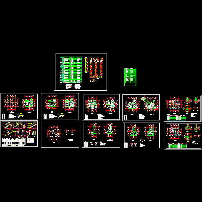 别墅结构CAD图纸(dwg)