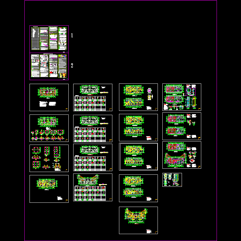 10层剪力墙结构住宅结构CAD施工图纸(dwg)(6度抗震)(乙级桩基础)