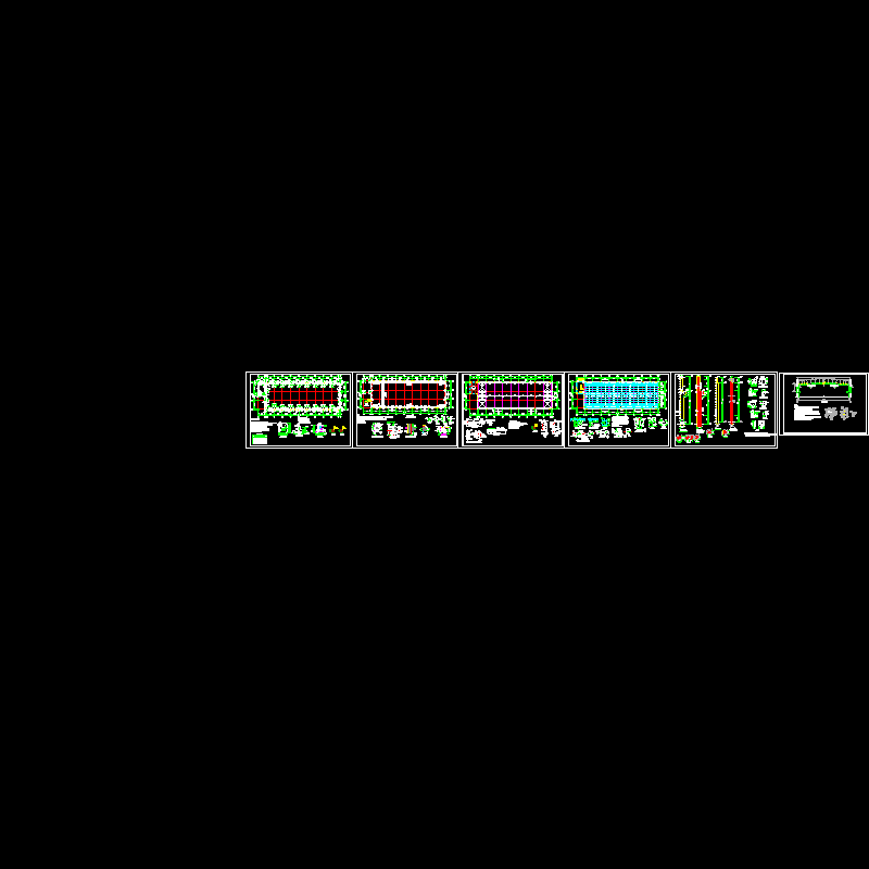 排架结构厂房结构CAD施工图纸(dwg)(丙级独立基础)(二级结构安全)