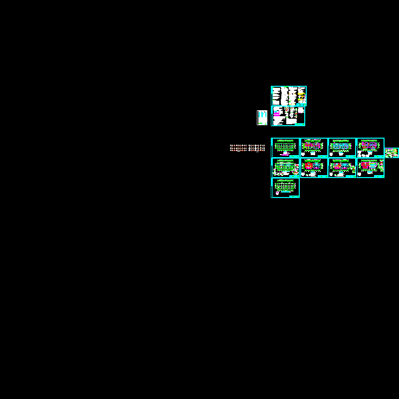 3层框架住宅结构CAD施工大样图(dwg)(6度抗震)(丙级桩基础)