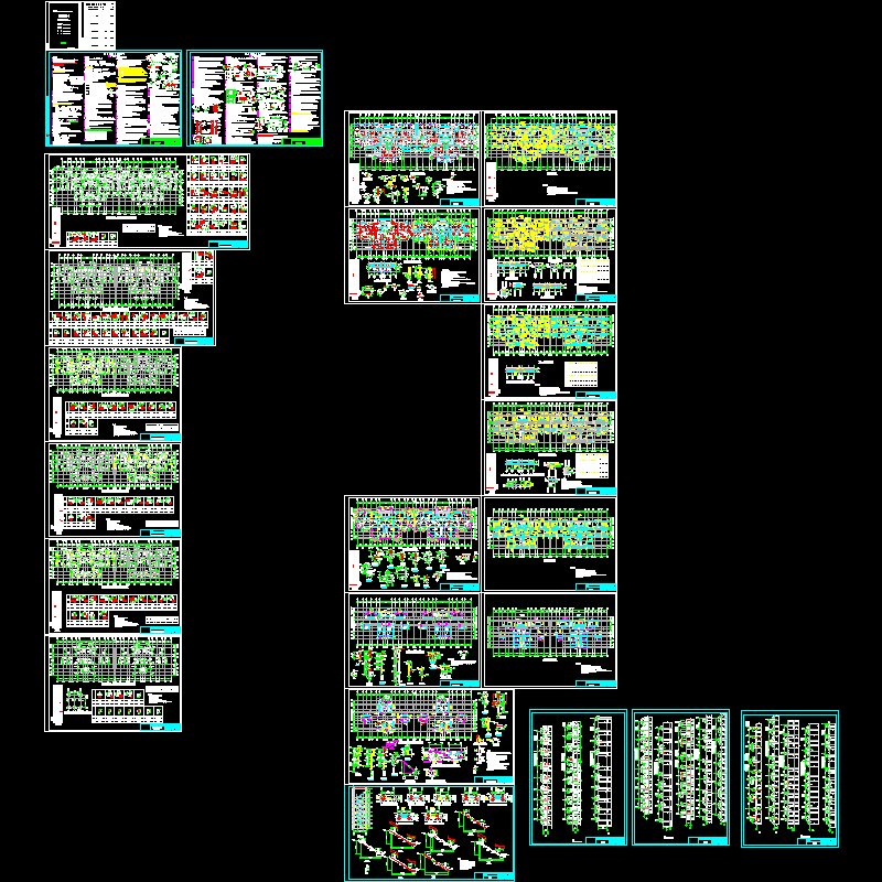 地下1层地上33层剪力墙住宅结构CAD施工大样图(dwg)(6度抗震)(二级结构安全)